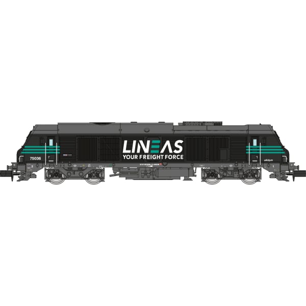 [N] : Locomotive diesel BB 75036 LINEAS livrée noire, Ep. VI, Analogique – MIKADOTRAIN NW294