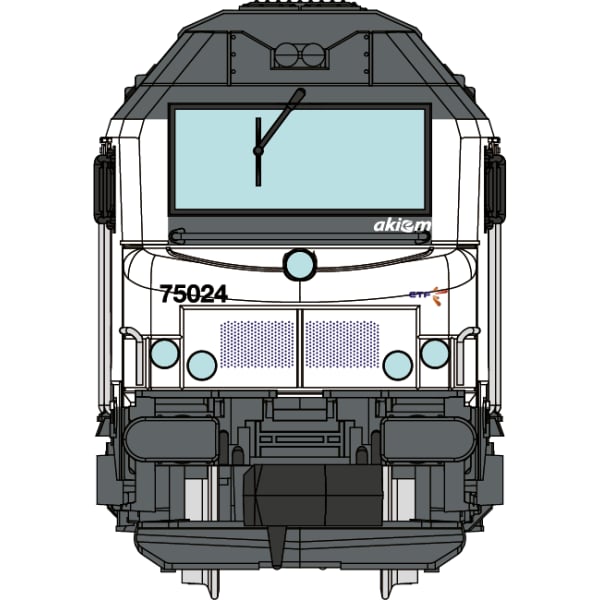 [N] : Locomotive diesel BB 75024 ETF livrée blanche, Ep. VI, Analogique – MIKADOTRAIN NW295