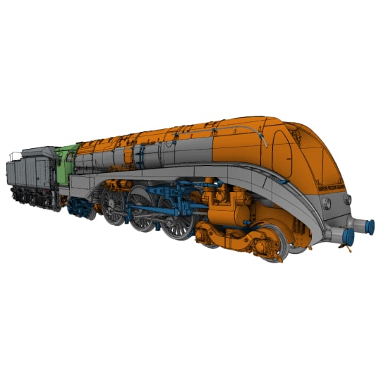 [HO] : Locomotive à vapeur 232-R-1, Etat fin de carrière, Ep. III, SNCF, AC Sound 3 rails – 232R1SAC
