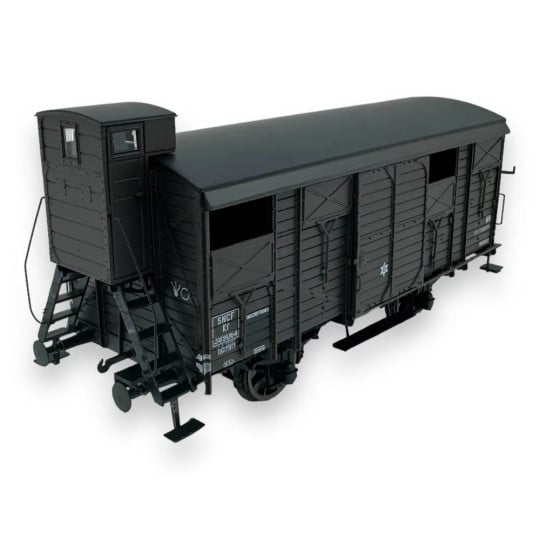 [HO] : Wagon couvert PLM 20t avec guérite, livrée brun 540, PLM, Ep. II - WB703