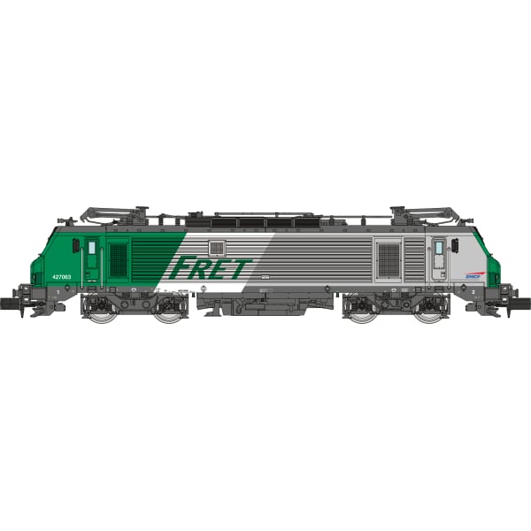 [N] : Locomotive électrique BB 27063 livrée FRET, SNCF, Ep. V-VI, Analogique – MIKADOTRAIN NW296