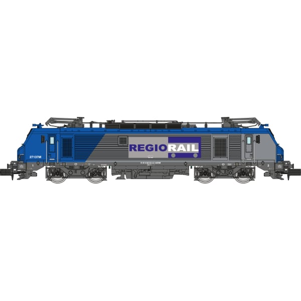 [N] : Locomotive électrique BB 27137M REGIO RAIL livrée bleue, Ep. VI, Analogique – MIKADOTRAIN NW297