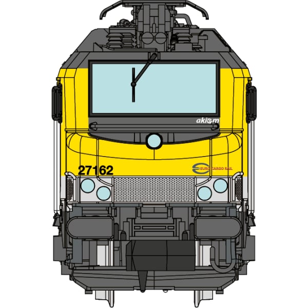 [N] : Locomotive électrique BB 27162 EURO CARGO RAIL, Ep. VI, Analogique – MIKADOTRAIN NW298