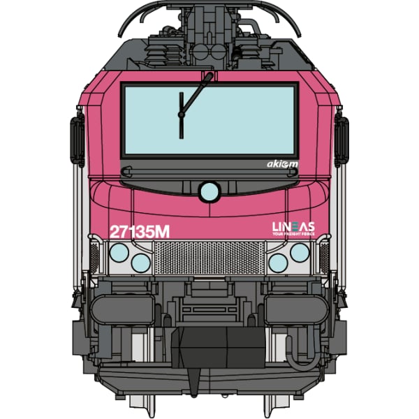 [N] : Locomotive électrique BB 27135M LINEAS, Ep. VI, Analogique - MIKADOTRAIN NW299