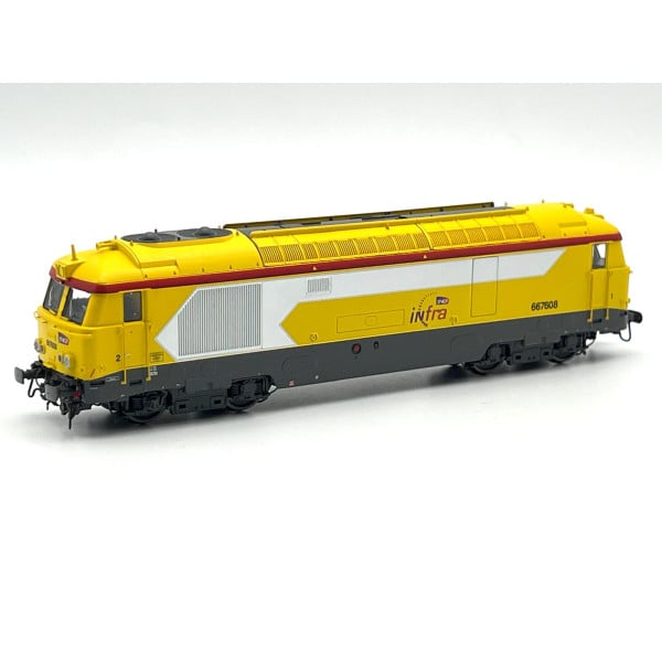 [HO] : Locomotive diesel BB 67608, Livrée INFRA, NEVERS, Ep. VI, Analogique - MB242