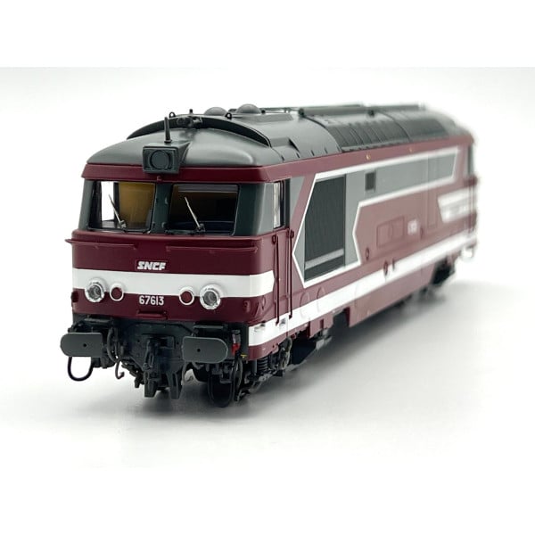 [HO] : Locomotive diesel BB 67613, Livrée Rouge Capitole, CMR, Ep. VI, Analogique - MB243