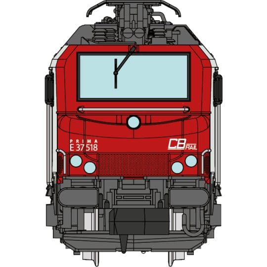 [N] : Locomotive électrique Prima E 37518 CB RAIL, Ep. VI, Analogique – MIKADOTRAIN NW301