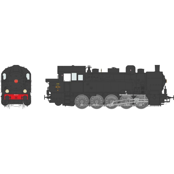 [HO] : Locomotive à vapeur Ex-T16 Allemande SNCF 050 TB 11 NORD, Ep. III, DC/AC – MBE008