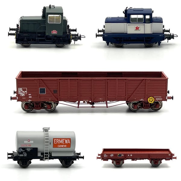 [HO] : Coffret MOYSE industriel + Y-2269 + 3 wagons de marchandises, Ep. IV, Analogique - CN4