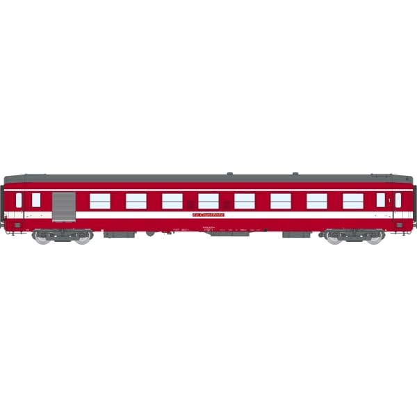 CAPITOLE - Coffret 3 voitures UIC (3xA9, 1xA7D Livrée Rouge