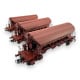 COFFRET de 3 wagons trémie T8 Tads SNCF Ep. IV (Capot Ouvran