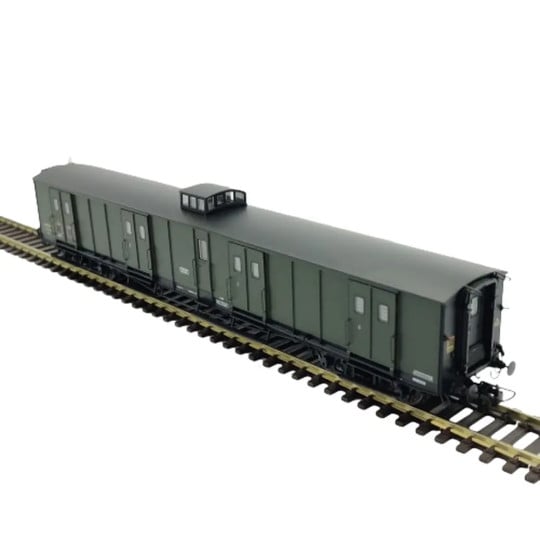 [HO] : Fourgon à bogies Ex-PLM avec vigie, Vert 306 à toit noir, SNCF, Ep. III – VB359