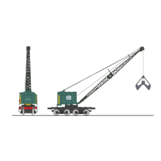 [HO] : Grue BONDY sur bogies SNCF, Région EST – WB792