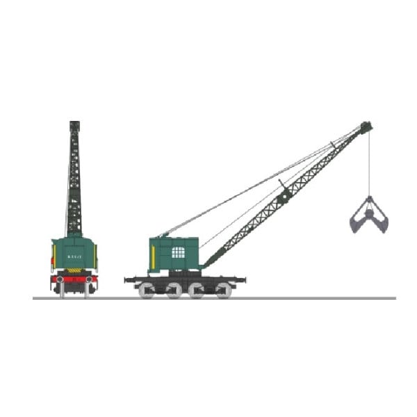 [HO] : Grue BONDY sur bogies SNCF, Région EST – WB792
