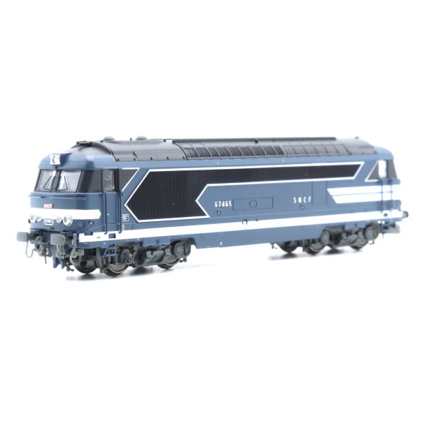 [N] : Locomotive diesel BB 67465 livrée bleue à plaques, Caen, SNCF Ep. IV, Analogique – MIKADOTRAIN NW334