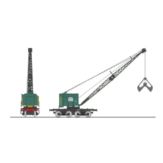 [HO] : Grue BONDY sur bogies SNCF, Région OUEST – WB794
