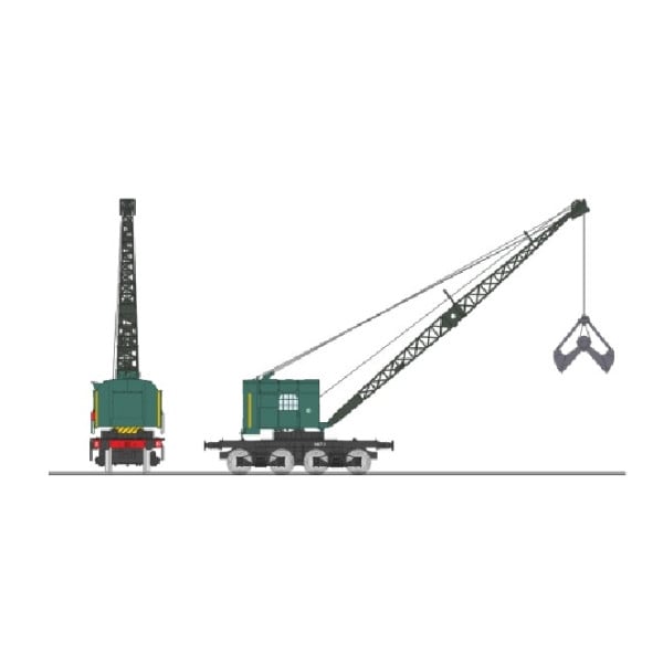 [HO] : Grue BONDY sur bogies SNCF, Région OUEST – WB794