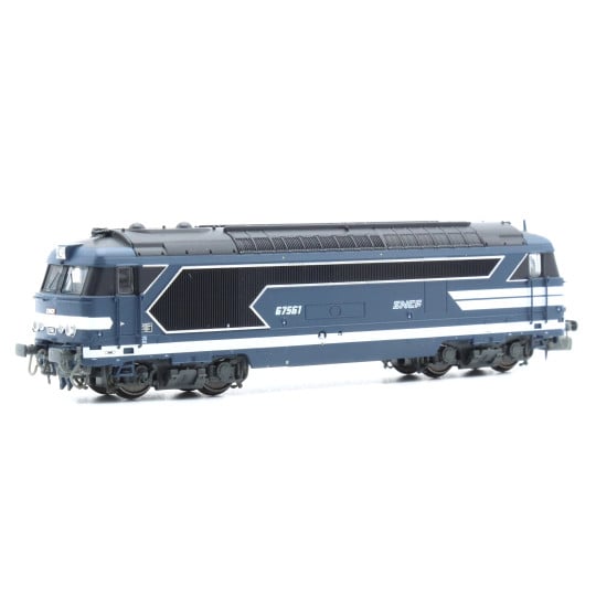 [N] : Locomotive diesel BB 67561 livrée bleue, logo “Nouille”, Marseille, SNCF Ep. IV-V, Analogique - MIKADOTRAIN NW335
