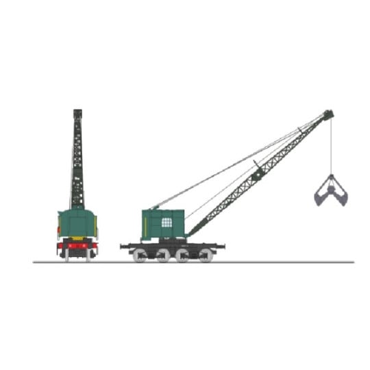 [HO] : Grue BONDY sur bogies SNCF, Région SUD-OUEST – WB795
