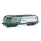 [N] : Locomotive diesel BB 67539 livrée "FRET", Nevers, SNCF Ep. V-VI, DCC Sound - MIKADOTRAIN NW336S