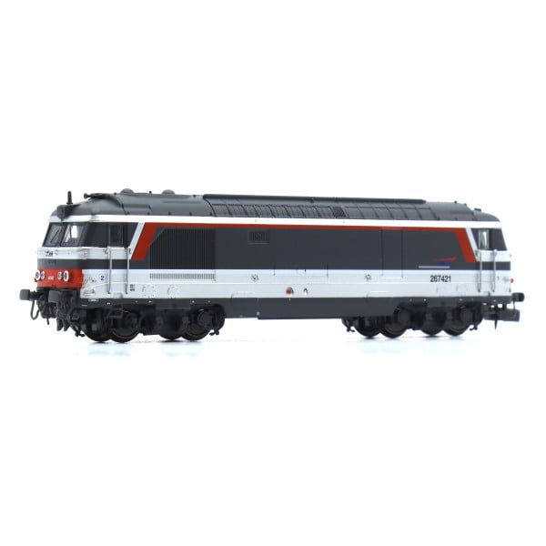 [N] : Locomotive diesel BB 67421 livrée “Multiservice”, Nevers, SNCF Ep. V-VI, DCC Sound - MIKADOTRAIN NW338S