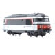 [N] : Locomotive diesel BB 67421 livrée “Multiservice”, Nevers, SNCF Ep. V-VI, DCC Sound - MIKADOTRAIN NW338S
