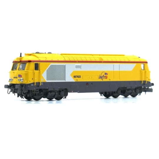 [N] : Locomotive diesel BB 67623 livrée “INFRA”, Nevers, SNCF Ep. VI, Analogique - MIKADOTRAIN NW339