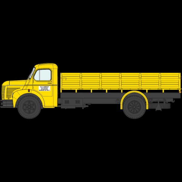 Véhicule [HO] : Camion BERLIET GLC 6, avec benne bois pour chargement de maçonnerie – CB111