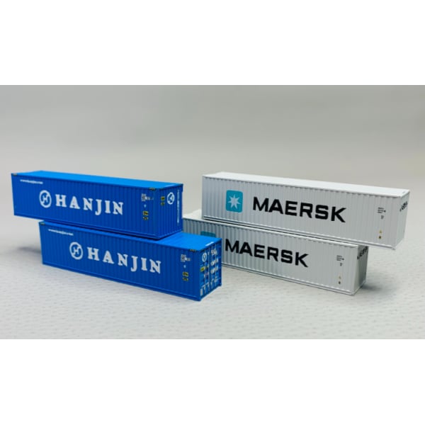 [N] : Set de 4 Containers 40' (MAERSK / HANJIN) - NW340