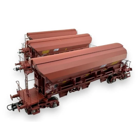 [HO] : COFFRET de 3 wagons trémie T8 Tadkks SNCF Ep. VI - WB847