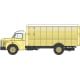 Véhicule [HO] : Camion BERLIET GLC 6, bétaillère jaune – CB112