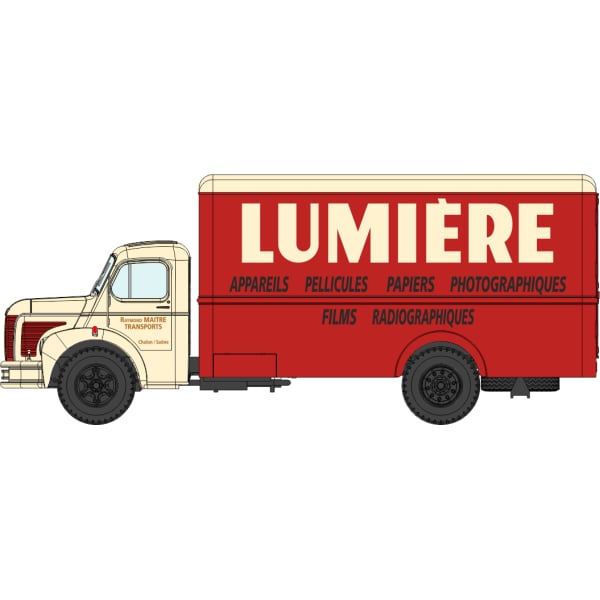 Véhicule [HO] : Camion BERLIET GLC 6, fourgon « LUMIÈRE » – CB115