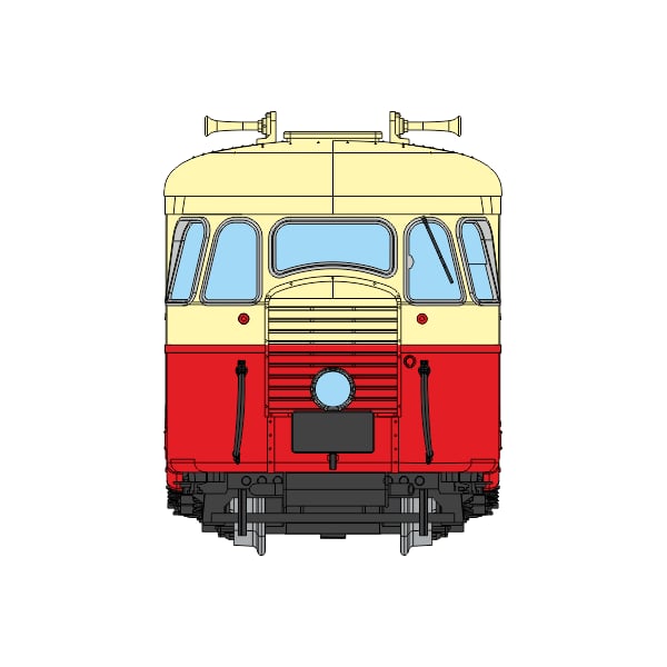 [HOe/HOm] : Autorail A80 D1 à caisse étroite du POC SNCF X248, 1 phare, rouge/crème, DCC SOUND, Ep.III - VM062S