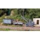 [HO] : Set de 3 wagons CDF train de secours (Couvert / Plat / Grue) Ep.III - REE VM063