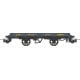 [HO] : Set de 3 wagons CDF train de secours (Couvert / Plat / Grue) Ep.III - REE VM063
