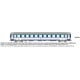 [HO] : Voiture CORAIL B10c10x logo encadré - ressort d'origine Ep.IV - REE JM031