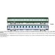 [HO] : Set de 2 Voitures (AMBULANCE et CORAIL B10c10x) vert/gris logo nouille Ep.IV-V - REE JM050