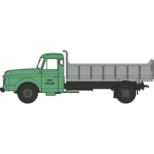 Véhicule [HO] : Camion Willeme benne haute « FURET-VIALLARD » – CB196
