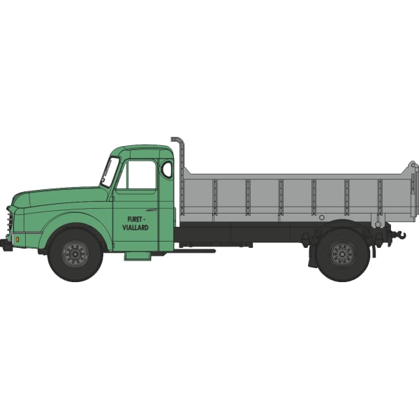 Véhicule [HO] : Camion Willeme benne haute « FURET-VIALLARD » – CB196
