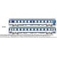 [HO] : Set de 2 Voitures (AMBULANCE et CORAIL B10c10x) bleu/gris logo casquette Ep.V-VI - REE JM052
