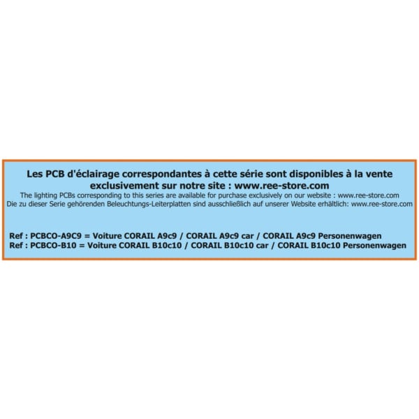 [HO] : Voiture CORAIL B10c10x logo encadré - ressort d'origine Ep.IV - REE JM032