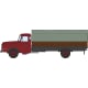 Véhicule [HO] : Camion Willeme benne à ridelles avec bâche [cabine bordeaux] – CB197