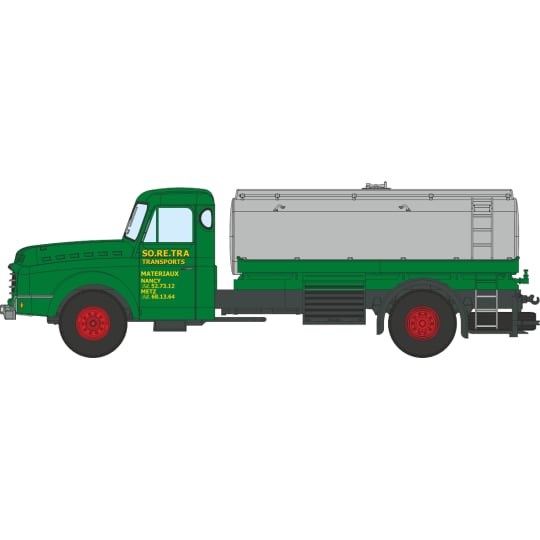 Véhicule [HO] : Camion Willeme citerne 1 dôme « SO.RE.TRA » – CB199