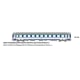 [HO] : Voiture CORAIL B10c10x, bleu TEN blanc,logo encadré - SNCF, Ep.IV - REE JM036