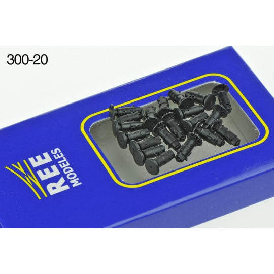 [HO] : Set de 20 tampons à ressort pour wagon OCEM – XB30020