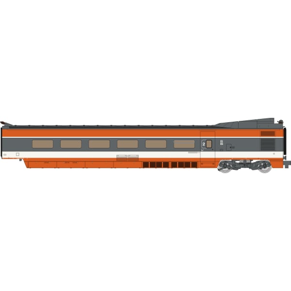 [HO] : Coffret TGV PSE n°110 CFF, 5 éléments (Motrices + Remorques R1, R8, R4 Bar), Ep. IV, Analogique - TGV008