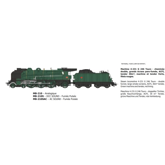 [HO] : MACHINE 4-231G 246 TOURS - Ep.III - ANALOGIQUE - MB210