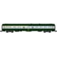 [N] : Coffret de 2 voitures UIC A4B5 et B5D Vertes/Alu, Logo jaune encadré, Ep. IV – MIKADOTRAIN NW261