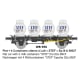 [HO] : Wagon Plat + 4 Containers citerne à Lait « STEF » Ep.III A SNCF - WB956