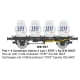 [HO] : Wagon Plat + 4 Containers citerne à Lait « STEF » Ep.III B SNCF - WB957